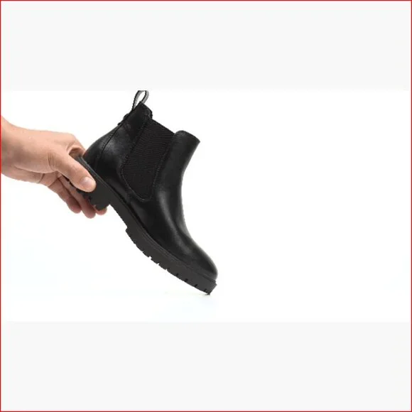 Women's Low Heel Chelsea Ankle Boots Slip On Elastic Polyurethane (PU) - Picture 7 of 7